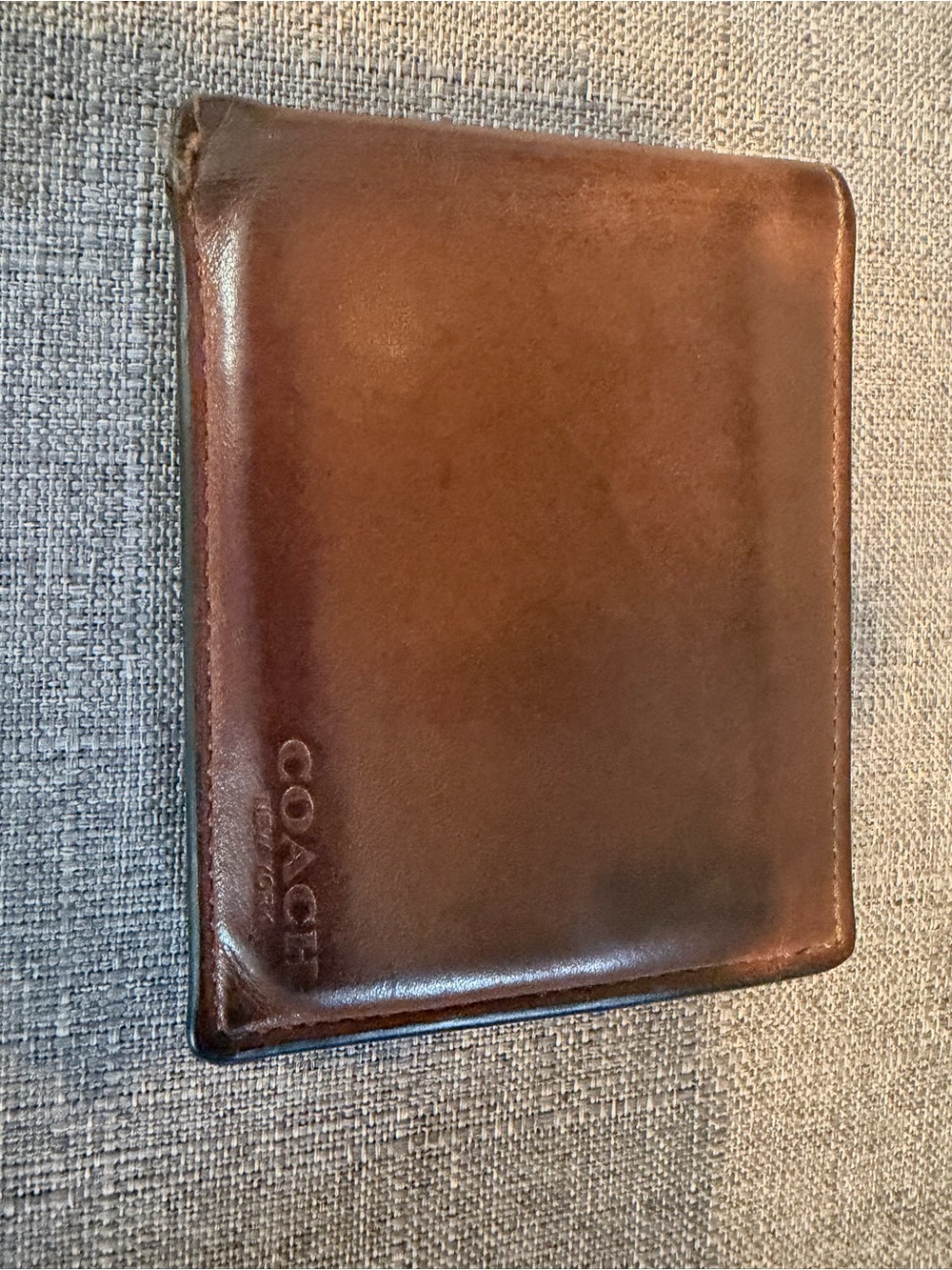 Coach Brown Leather Bifold Wallet Men's